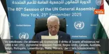 Abu Mazen (Anp): Grazie a chi ha riconosciuto Palestina, esortiamo tutti gli Stati a farlo