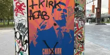Torino, imbrattato un murale per Charlie Kirk a Parco Dora