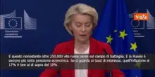 Von der Leyen: Azione decisa Ue può portare svolta a conflitto in Ucraina