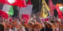 "Intifada, no al genocidio", gli slogan dei manifestanti al corteo pro Gaza a Roma