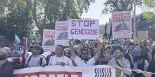 Migliaia in corteo a Roma per la Palestina