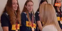 Meloni riceve a Palazzo Chigi Nazionali femminile e maschile di pallavolo dopo vittoria mondiali