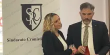 Rita Cavallaro premiata dal Sindacato Cronisti Romani