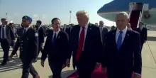 Trump accolto all'aeroporto Ben Gurion da Herzog e Netanyahu
