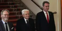 Mattarella incontra il presidente del Senato del Belgio Blondel