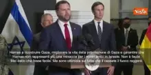 Jd Vance in Israele: Hamas deve rispettare accordo, se non lo fa succederanno cose molto brutte