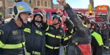 Crollo Torre dei Conti, ecco la squadra dei Vigili de Fuoco impiegata nei soccorsi ai Fori Imperiali