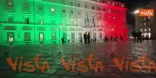 4 Novembre, Palazzo Chigi illuminato con il tricolore per la Festa delle Forze Armate