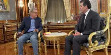Incontro tra Biloslavo ed il presidente del Kurdistan in occasione della Frontline Academy