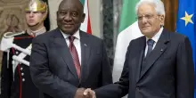 Mattarella riceve il presidente del Sudafrica: "Amicizia e collaborazione con l'Italia"