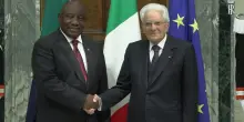 Mattarella incontra il presidente del Sudafrica Ramaphosa