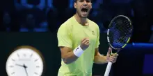 Alle Atp Finals troppo Alcaraz per Musetti, l'azzurro ko ed eliminato
