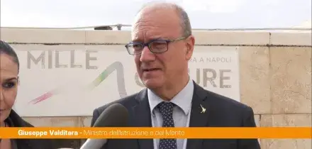 Valditara "La scuola in Campania può diventare un esempio per tutta Italia"