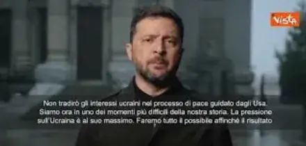 Piano di pace Usa, Zelensky nel discorso agli ucraini: Non tradirò gli interessi nazionali