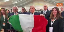 Tajani in India alla proclamazione cucina italiana patrimonio Unesco festeggia con il tricolore