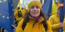 I giovani di Coldiretti tra i manifestanti a Bruxelles per protestare contro Pac e Mercosur