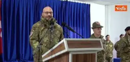 Lorenzo Fontana a contingente italiano in Kosovo: Orgoglio del Paese, grazie per servizio per pace