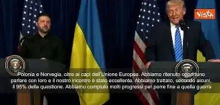 Trump: Incontro fantastico con Zelensky, siamo molto vicini a una soluzione in Ucraina