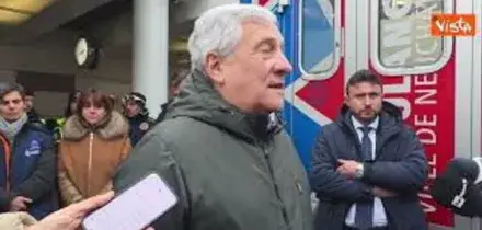 Crans-Montana, Tajani: Non ha funzionato qualcosa per quanto riguarda la sicurezza. Un dramma