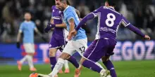 Finale thrilling all'Olimpico, Lazio-Fiorentina finisce 2-2