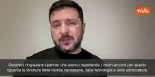 Guerra Ucraina, Zelensky: "Ringraziopartner che ci aiutano a difenderci, inclusa Italia"