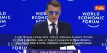 Macron a Davos: L'Europa &egrave; lenta, ma preferiamo il rispetto ai bulli