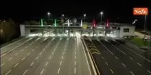 Milano Cortina, sui caselli di Aspi illuminazione tricolore. Per primo Venezia Nord sulla A27