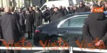 Funerali di Valentino, l'arrivo del feretro alla Basilica di Santa Maria degli Angeli a Roma