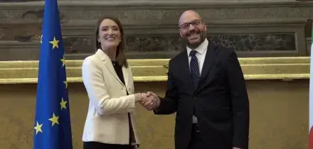 Il Presidente Fontana ha ricevuto il Presidente Parlamento Ue Metsola