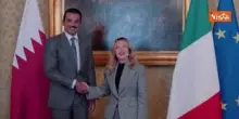 Milano Cortina 2026, la premier Meloni incontra l'Emiro del Qatar a Milano