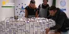Sigarette di contrabbando, maxi-sequestro a Fiumicino