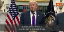 Trump: "Dobbiamo raggiungere accordo con Iran o per loro la situazione sar&agrave; traumatica"