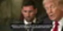 Il presidente Trump d&agrave; il benvenuto a Lionel Messi alla Casa Bianca