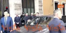 L'arrivo di Giorgia Meloni al Senato per le comunicazioni sulla crisi in Medio Oriente