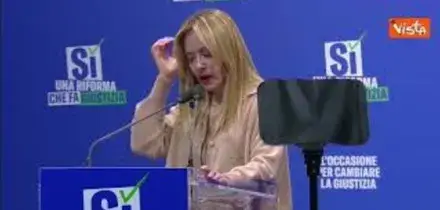 Referendum giustizia, Meloni: Nessuno ha in mente di liberarsi della magistratura
