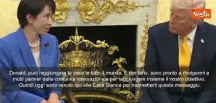 La premier giapponese Takaichi a Trump: Solo tu Donald puoi portare la pace nel mondo