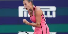 Aryna Sabalenka trionfa a Miami, Gauff sconfitta 2-1 in finale