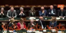 Meloni scuote la testa durante intervento di Schlein alla Camera: &Egrave; tutto falso