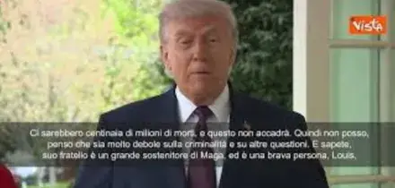 Trump: Non mi scuso con il Papa, lui sbaglia su migranti e Iran
