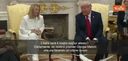 ARCHIVIO Meloni, Italia alleata degli Usa e le formiche. La domanda di Vista a Trump nel 2025