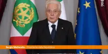 Mattarella "La legge del pi&ugrave; forte semina lutti e distruzioni"