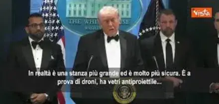 Trump: Attentato dimostra che la Casa Bianca non &egrave; sicura, abbiamo bisogno della ballroom
