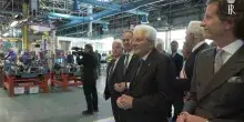 Mattarella visita lo stabilimento Piaggio di Pontedera