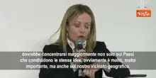 Meloni: Europa deve passare dalla capacit&agrave; di reagire alle crisi a quella di prevenirle