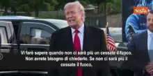 Trump: Cessate il fuoco resta, ma Iran ci ha provocato