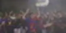 Calcio, il Barcellona campione di Spagna, dopo la vittoria col Real