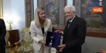 Mattarella riceve Collare Olimpico dalla Presidente del Cio Coventry