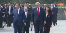 Trump e Xi Jinping passeggiano insieme al Tempio del Cielo a Pechino