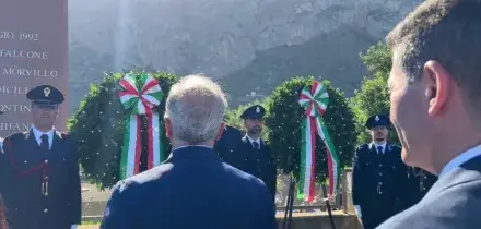 Piantedosi e Pisani rendono omaggio alle vittime della strage di Capaci