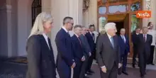 Mattarella alla presentazione della nuova Ferrari Luce al Quirinale